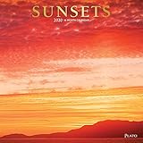 Sunsets 2020 12 x 12 Inch Monthly Square Wall Calendar with Foil Stamped Cover by Plato, Nature Photography Science by 