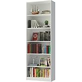 Madesa Estante Livreiro com 6 Nichos Branco 6908