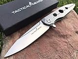 TACTICAL GEARZ TG Xion X, Premium EDC Folding Knife w/Sheath! Ball Bearing Pivot System, Razor Sharp D2 Steel, Spear Tip Blade! (Xion X)