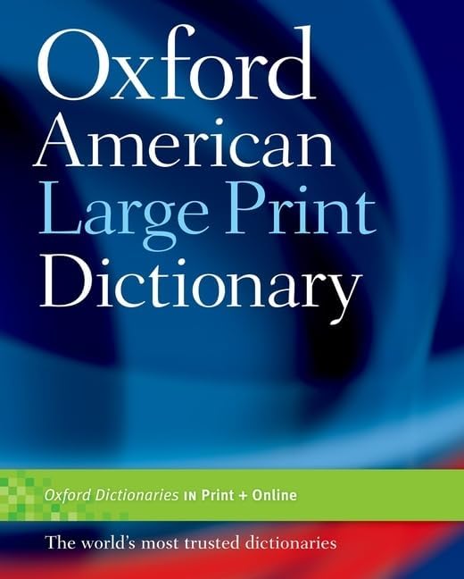 Amazon.com: Oxford American Large Print Dictionary: 9780195371253