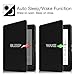 Fintie Case for Kindle Voyage - [The Thinnest and Lightest] Protective PU Leather Slim Shell Cover with Auto Sleep/Wake for Amazon Kindle Voyage (2014), Black