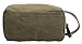 IBLUE Canvas Leather Travel Toiletry Organizer Shaving Dopp Kit Cosmetic Makeup Bag,#B4 (Army green)