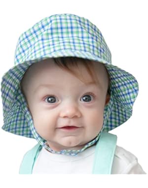 Baby Or Toddler Boys Plaid Bucket Hat UPF 25+ in 3 Color Choices