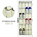 Large Size Over the Door Shoe Organizer, 24 Large Pockets Hanging Shoe Organizer with 4 Steel Hooks (22