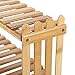 OGORI Plant Stand Flower Display Stand, 2 Tier Desk Shelf Rack Bamboo Bonsai Tools