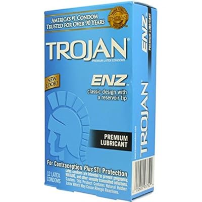 Trojan-Enz Lubricated Latex Condoms-12 ct Quantity Jamaica | Ubuy