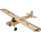 Viloga RC Balsa Airplane Kit Piper Cub J3, Laser Cut 46" Wooden Model Airplanes Kits to Build for Adults, DIY Unassembled RC Plane for Hobby Fly (KIT Only)