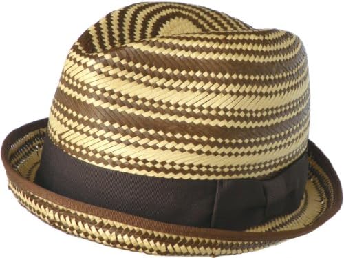 Christys 1773 "Costa" Two Tone Straw Fedora Snap Brim