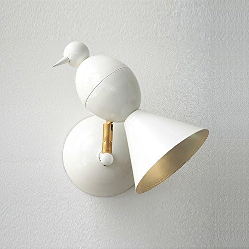 Hines Nordic modern minimalist wall lamp living room corridor stair bedroom bedside lamp led creative child bird wall lamp ( Color : White )