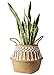 Mkono Seagrass Plant Basket Indoor Planter Decorative Flower Pot Cover Up to 12 Inch Pot, 1 Pack, Large