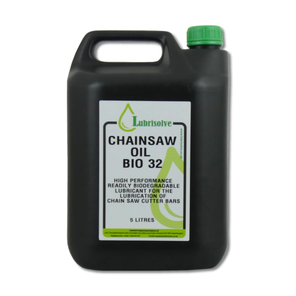 Lubrisolve Chainsaw Oil Bio 32 Biodegradable Chainsaw Cutter Bars Lubricant 5 litres