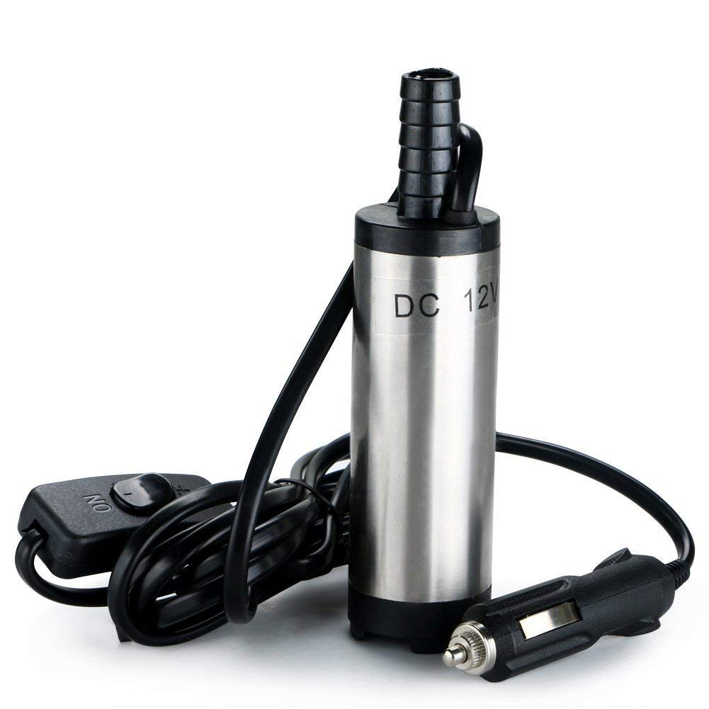 Portable 12V Stainless Steel Submersible Pump Water Diesel Oil Kerosene