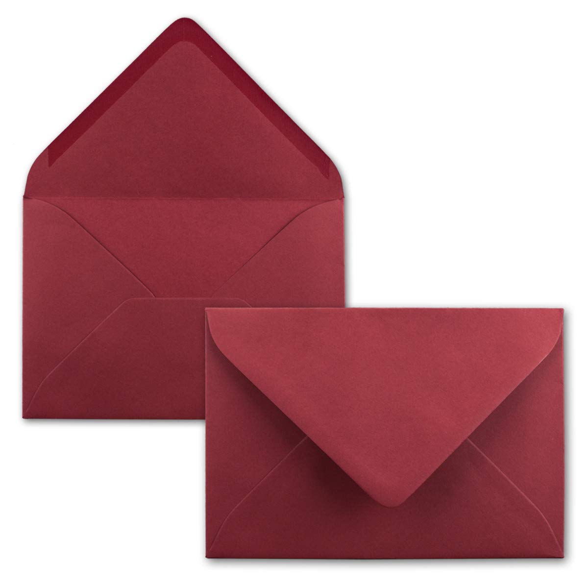 Mini envelopes, 5.2 x 7.6 cm, with wet seal for flower greetings, greeting cards, tags and money gifts, FarbenFroh by Gustav Neuser. 75 Umschläge 14 dark red