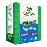 Greenies Hip And Joint Large Dental Dog Chews - 27 Ounces 17 Treats