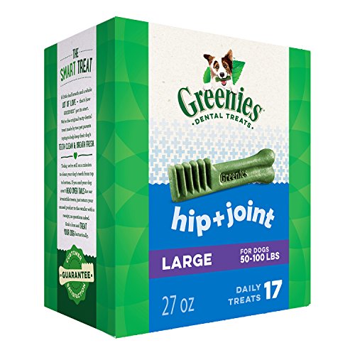 GREENIES Hip and Joint Large Dental Dog Chews - 27 Ounces 17 Treats