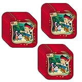 Jake & the Neverland Pirates Dessert Plate-24 Pieces