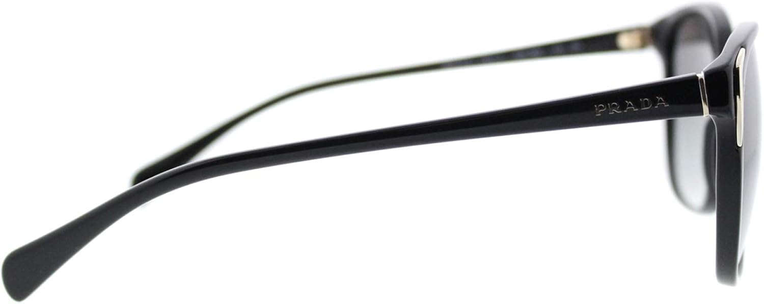 Prada PR01OS Sunglasses-Gray Gradient lens Black (1AB3M1)-55mm: Shoes