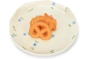 Koythin Ceramic Dessert Plates, Cute Fruits Dinner Plate, Creative Plates Design, Printed Flowers Dinnerware for Office and H