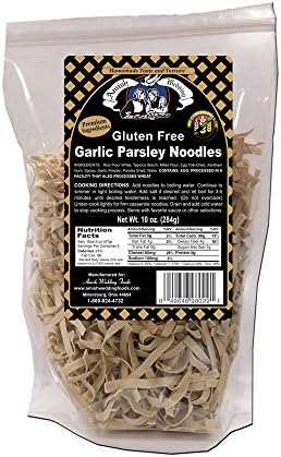 Gluten Free Garlic Parsley Noodles Amish Wedding Foods 10 OZ bag