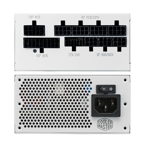 Cooler Master V850 Sfx Gold White Edition Full Modular, 850W, 80+ Gold Efficiency, Atx Bracket Included, Quiet Fdb Fan, Sfx Form Factor, 10 Year Warranty - View 14