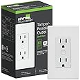 Leviton Decora Smart Outlet, Tamper-Resistant 15A, Wi-Fi 2nd Gen, D215R-1RW, White