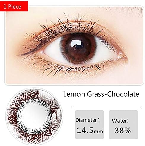 Colored Contacted Lenses Eye Makeup Circle Makeup Lemon-Grass Series 1 Year
