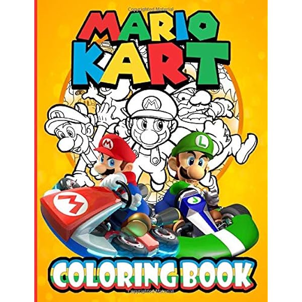 Mario Kart Coloring Book: Excellent Mario Kart Coloring Books ...