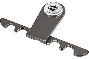 MoyanSuper Portable Pool Stick Holder - 4-Cue Weighted Claw Holder for Billiard Table, Grey