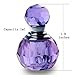 H&D Lavender Vintage Crystal Empty Decor Mini Refillable Perfume Bottle