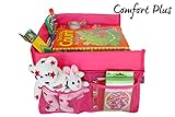 Kids Travel Tray by ComfortPLUS | Solid Surface for Drawing, Snacks, Game | Waterproof with Sturdy Side Pockets, Buckles | Baby Stroller Snack Tray also for Trains and Planes | Full Warranty Included