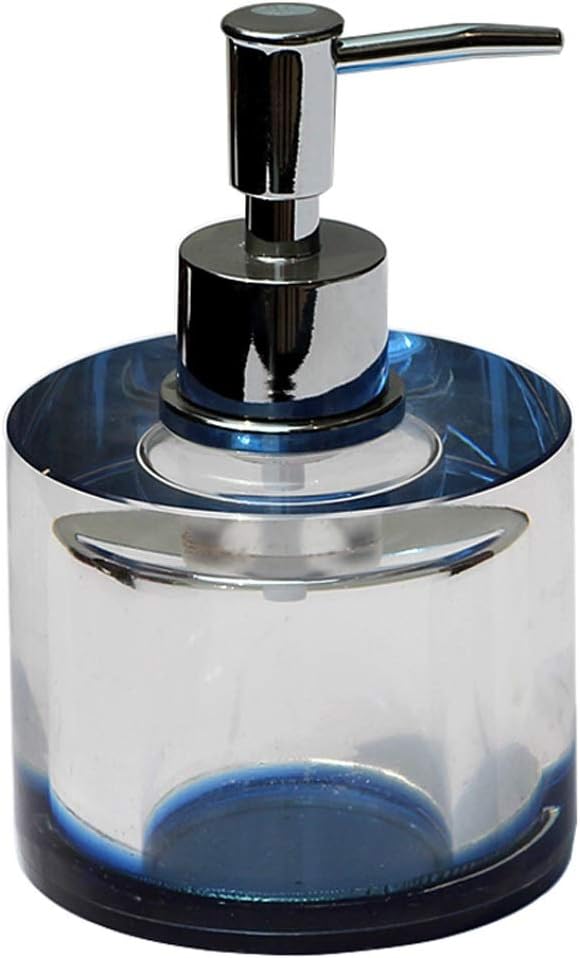 Bath soap Dispenser Luxury High-Grade Crystal Glass Soap Dispenser Plating Silver Pump Head Fashion Manual Emulsion Soap Dispenser Elegant Home Bathroom Decoration Yabin dispensers (Color : C)