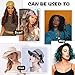 Flexible Lace Wig Grip Band Wig Elastic Bands Women Hair Scarf Velvet Comfort Head Band Adjustable Hook and Loop Fastener with 1 Wig Cap (Brown)