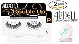 Ardell Professional DOUBLE UP Lashes, 2-pack (with Sleek Compact Mirror) (Double Wispies (2-pack))