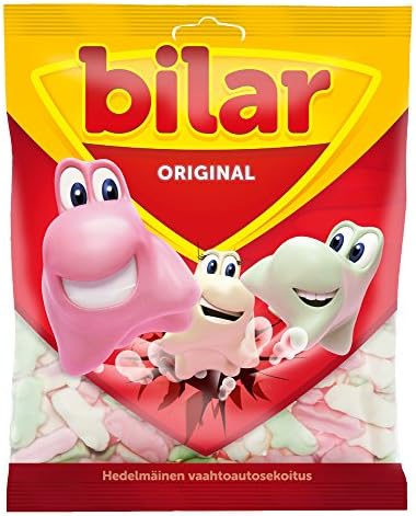 Ahlgrens Bilar ORIGINAL - Swedish - Chewy - Marshmallow Cars - Candy - Sweets - Bag 125g - NEW DESIGN