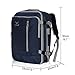 Hynes Eagle 38L Flight Approved Weekender Carry on Backpack Blue