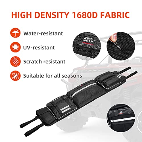 KEMIMOTO Universal UTV Roll Cage Organizer, Upgrade Rear Storage Bag