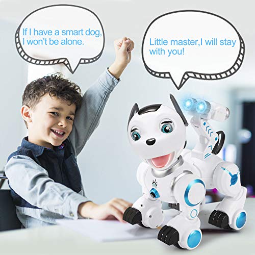 SGILE Robot Dog ,RC Dog Toy Interactive Intelligent Walk Sing Dance Programmable Robot Gift for Kids