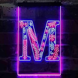ADVPRO Letter M Initial Monogram Family Name Dual