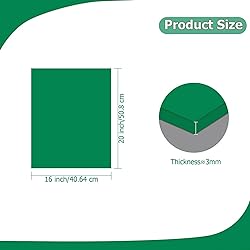 Eszeoee 2 Pack 16'' x 20'' Opaque Green Acrylic