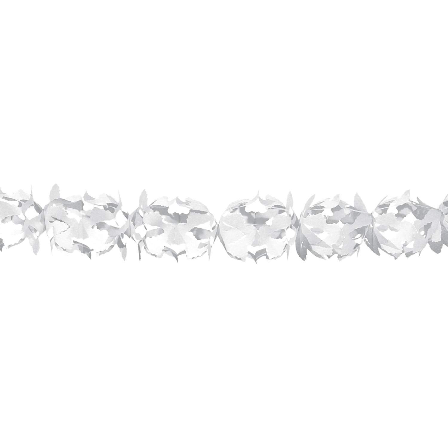 Folat Festive White Paper Garland 6m