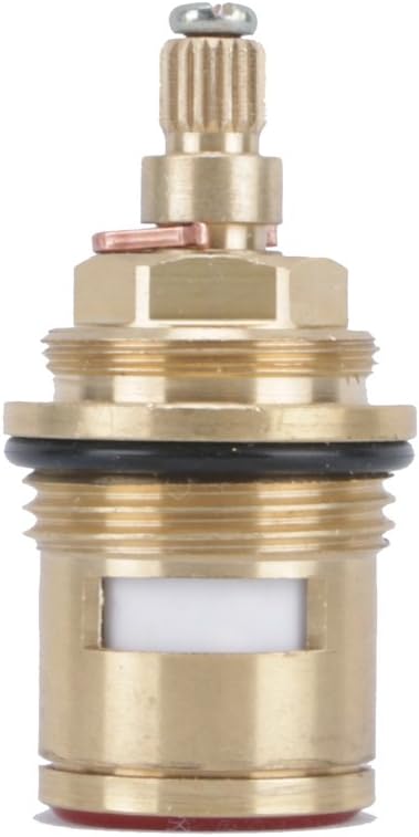 G 3/4" Kitchen Faucet Bathroom Basin Shower Replacement Brass 1/4 Turn Ceramic Disc Cartridge Hot Cold Tap Valve gland cartridge quarter (anti-clockwise)
