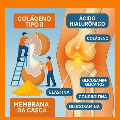 Articulice Curcuma, Colágeno Tipo II 40mg, Suplemento com Ácido Hialurônico e GAG, 30 Comprimidos