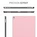 MoKo Case for New iPad Pro 12.9 Inch 2017 - Premium Light Weight Stand Folio Shock Proof Cover Protector for Apple New iPad Pro 12.9 Inch 2017 & 2015 Tablet, PINK (with Auto Wake/ Sleep)