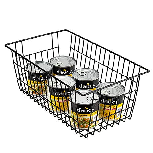 SANNO Freezer Basket Organizer, Refrigerator Metal Wire Storage Divider