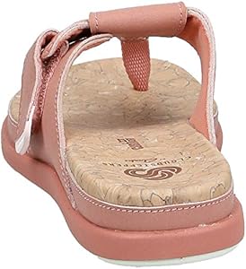 clarks pink flip flops