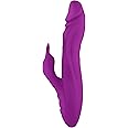 Femme Funn Booster Rotating Rabbit Vibrator - 100% Waterproof, USB Rechargeable Vibrator 7 Speeds & 360 Degree Rotation - Clitoral Stimulator Rabbit Dildo Adult Sex Toys for Women (Purple)