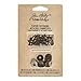 Tim Holtz Idea-ology Fluted Brad Fasteners with Decorative Washer 30-Pack, 1/2 Inch Long Each, Mix of Nickel, Brass and Copper Antique Finishes (TH93273)