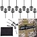 BOOSTEADY Pack of 10 Tactical Gear Clip Molle Web Dominators for Outdoor Hydration Tube Backpack Straps Management with Zippered Pouch primary