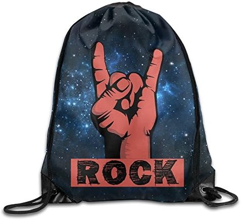Rock Gesture Ladies Drawstring Bags Bundle Pack Shoulder Bags