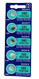 Sony Silver Oxide 1.55V Batteries Size SR927SW (395) (Pack of 5)